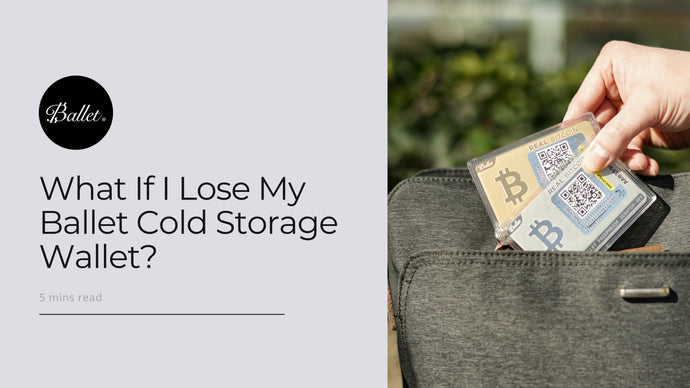 What If I Lose My Ballet Cold Storage Wallet?