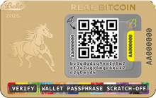 Load image into Gallery viewer, Ballet REAL Bitcoin Gold Horse Limited Edition