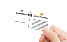 Load image into Gallery viewer, Ballet Card of the Week - Bank PIN Code v.s. Bitcoin Private Key (5-Pack)