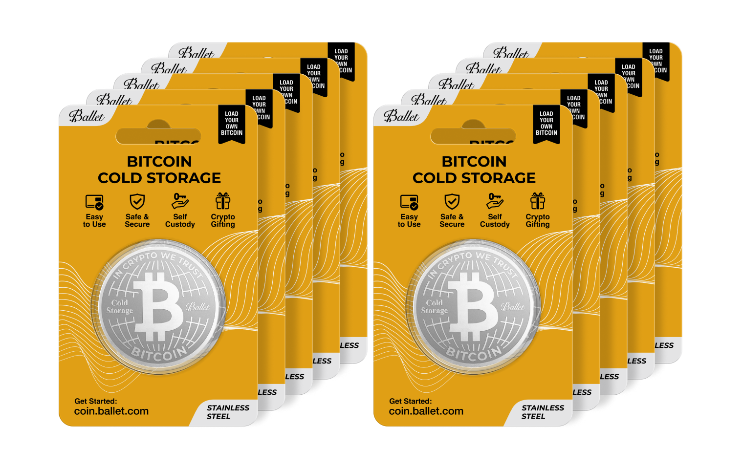 Bitcoin Cold Storage Card Ballet Bitcoin/XRP Cold Storage Coin