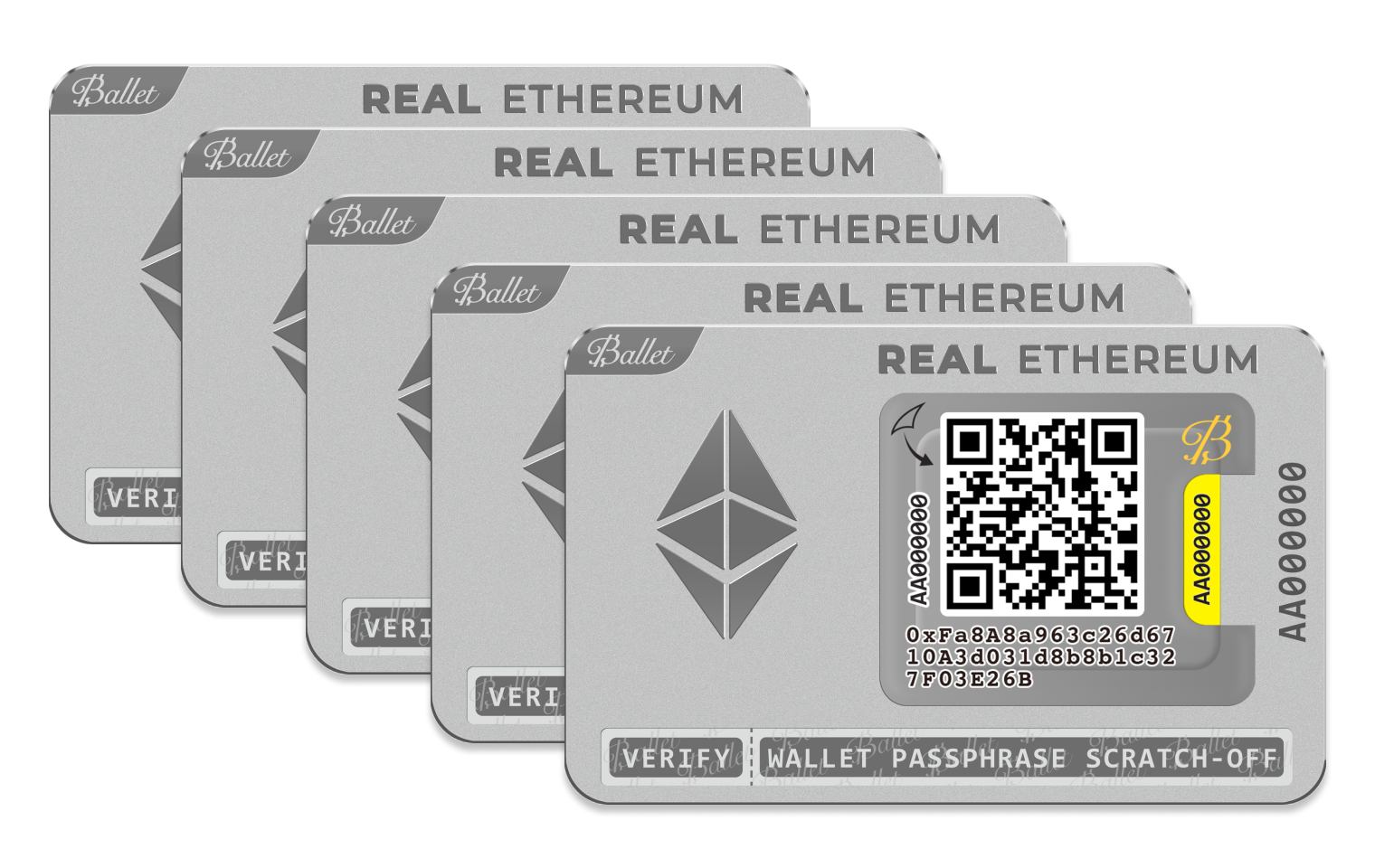 Ballet Cold Storage Ballet Cold Storage Wallet | Physical Crypto Cold Storage Wallet