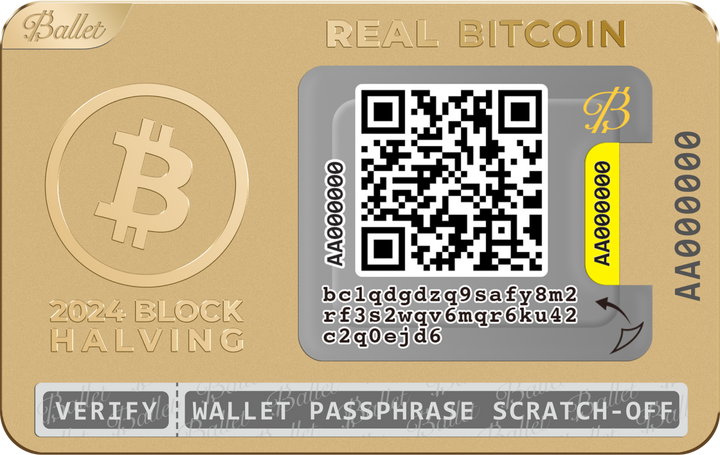 2024 Bitcoin Block Halving Cold Storage Limited Edition