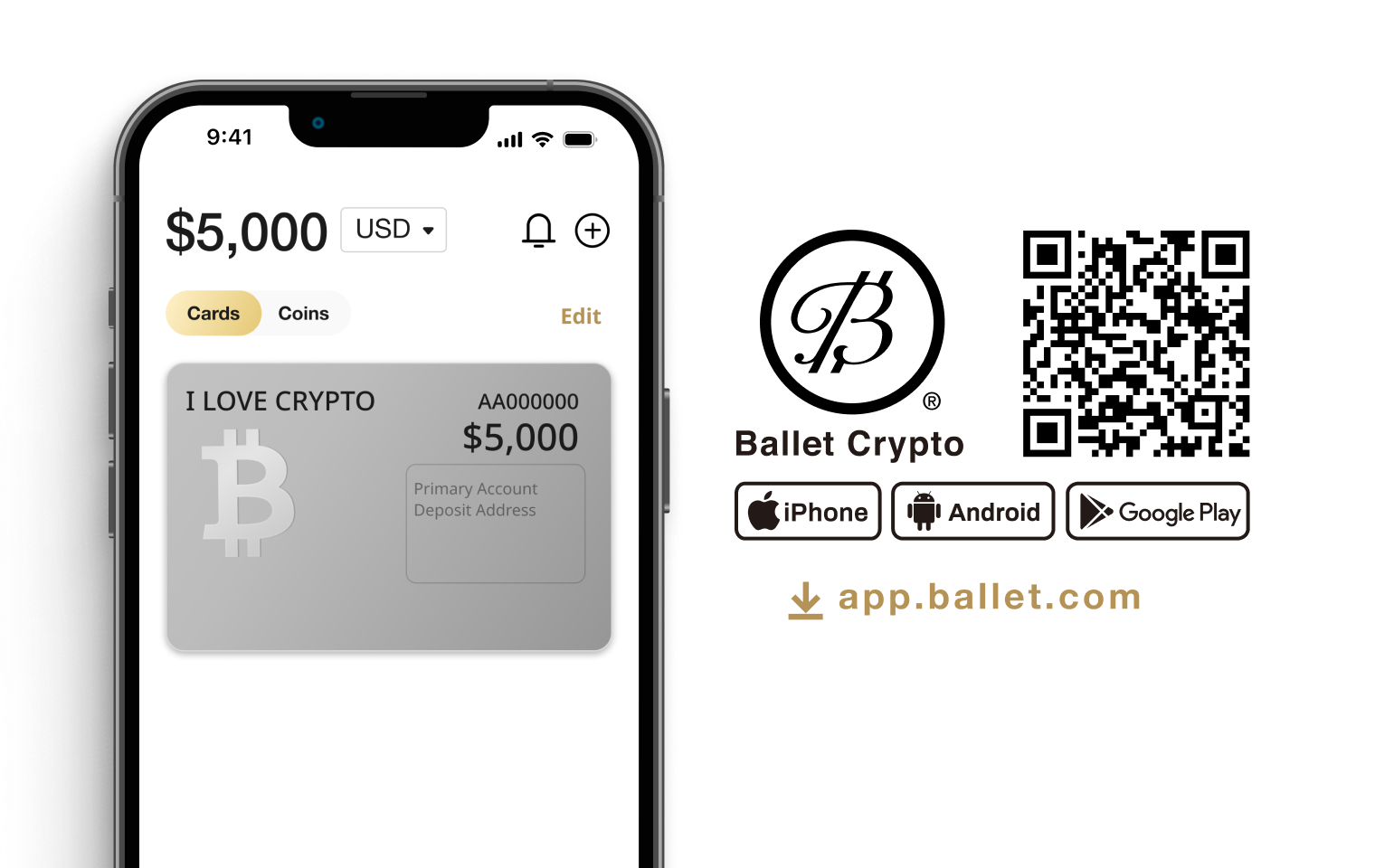 Ballet Cold Storage Ballet Cold Storage Wallet | Physical Crypto Cold Storage Wallet