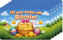 Load image into Gallery viewer, Ballet Card of the Week - Fill your basket with Bitcoin (5-Pack)