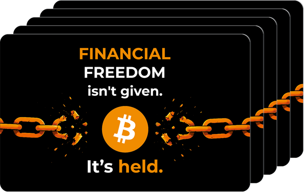 Bitcoin / 5-Pack / FINANCIAL FREEDOM