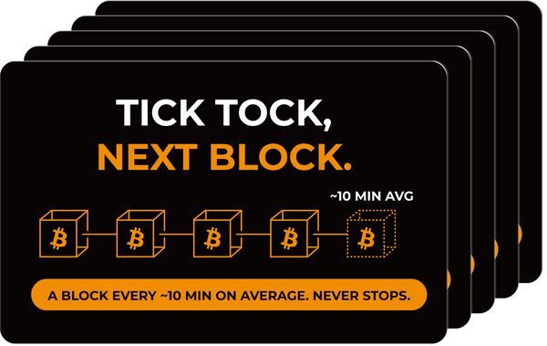Bitcoin / 5-Pack / Tick Tock, Next Block