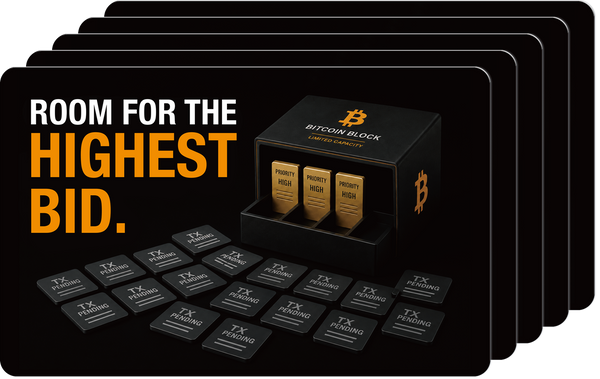 Bitcoin / 5-Pack / ROOM FOR THE HIGHEST BID