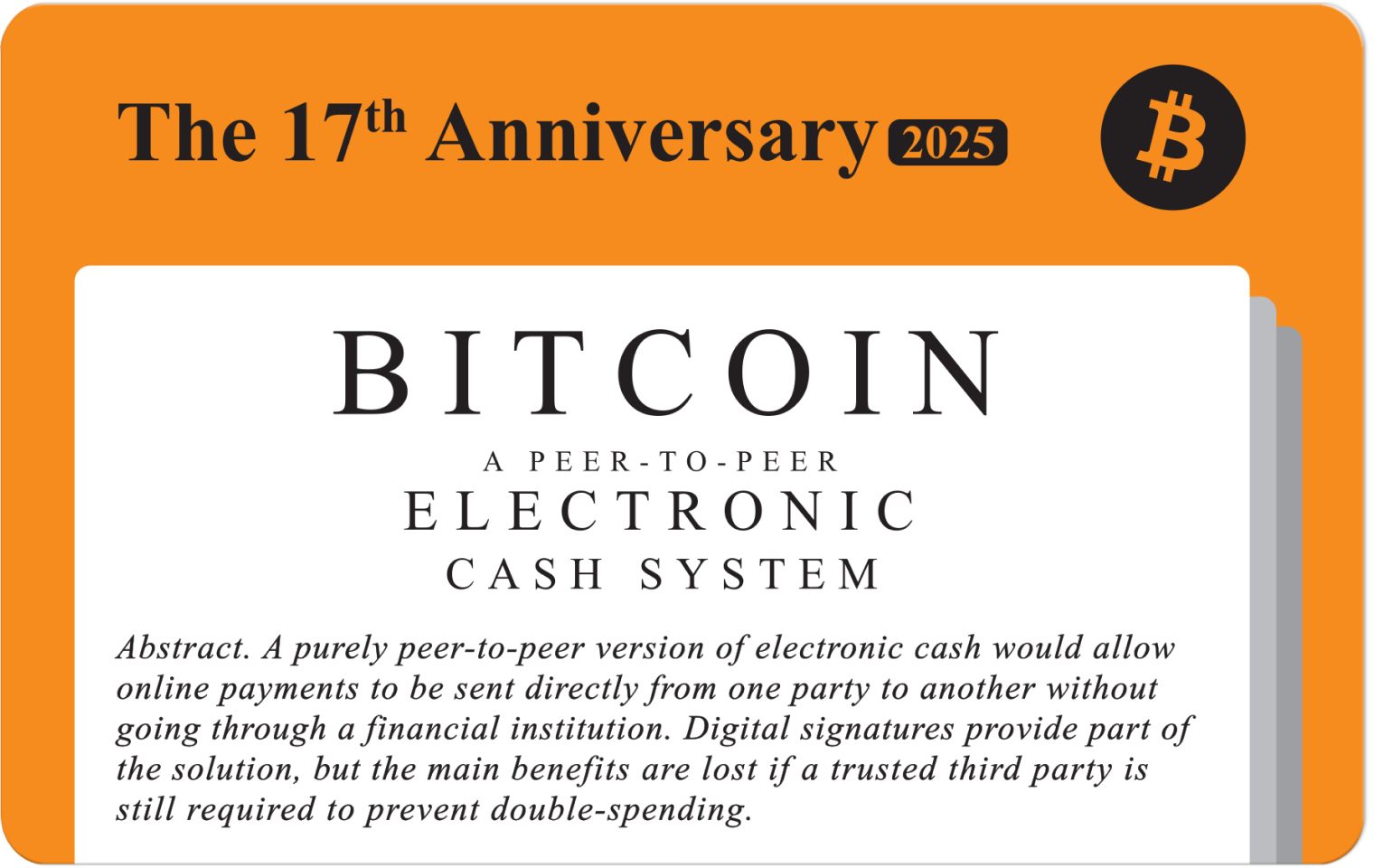 Ballet Card of the Week - Bitcoin Whitepaper
