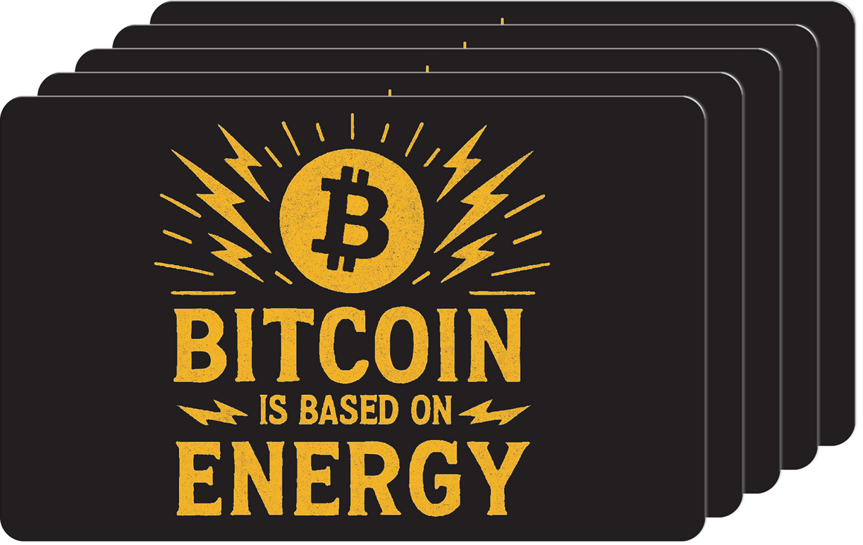 <tc>Ballet Card of the Week - Bitcoin is based on energy (5-Pack)
</tc>