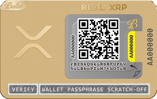 24K gold-plated finish / XRP / Single
