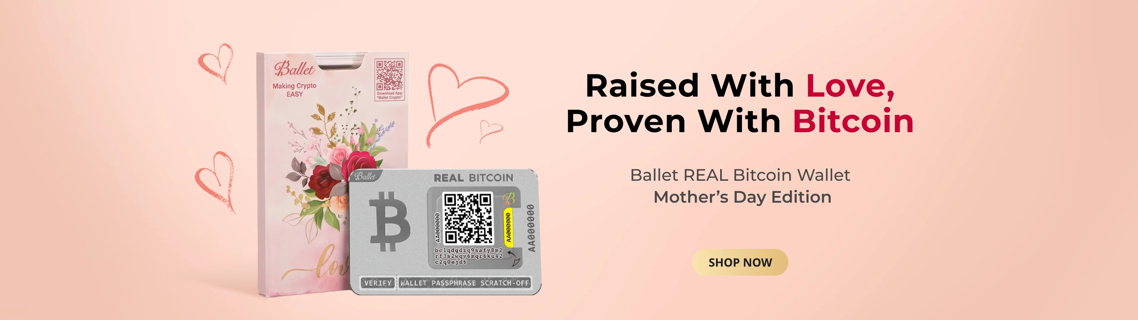 Ballet REAL Bitcoin Wallet Mother's Day Edition